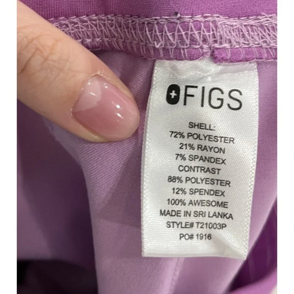 FIGS Technical Collection Lilac Livingston Women's Scrubs Pants Size XL/P - Picture 3 of 5